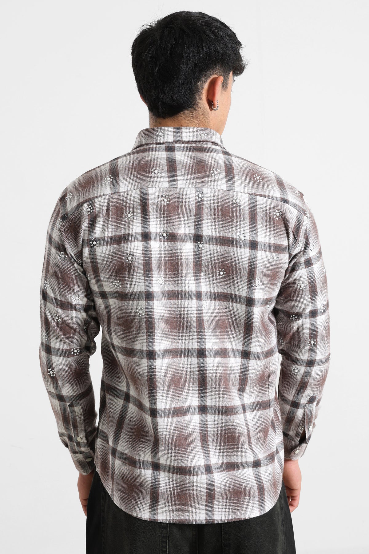 Chemise à strass - Brown