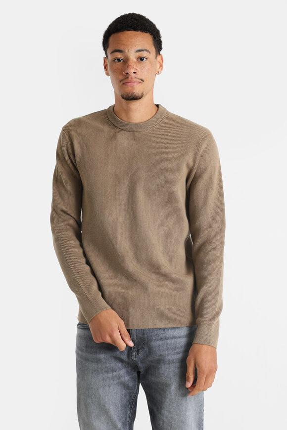 Pull en tricot côtelé - Desert Taupe