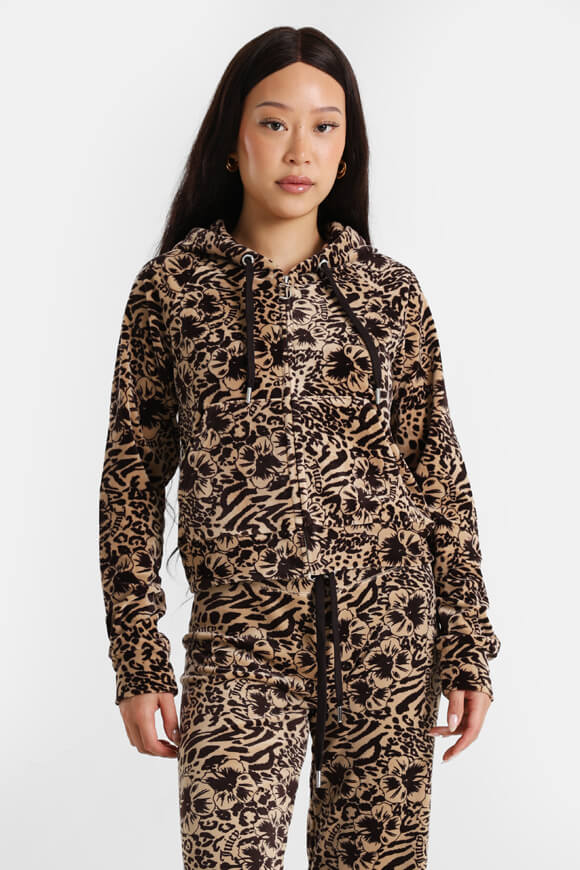 Veste crop en velours - Botanical Brown