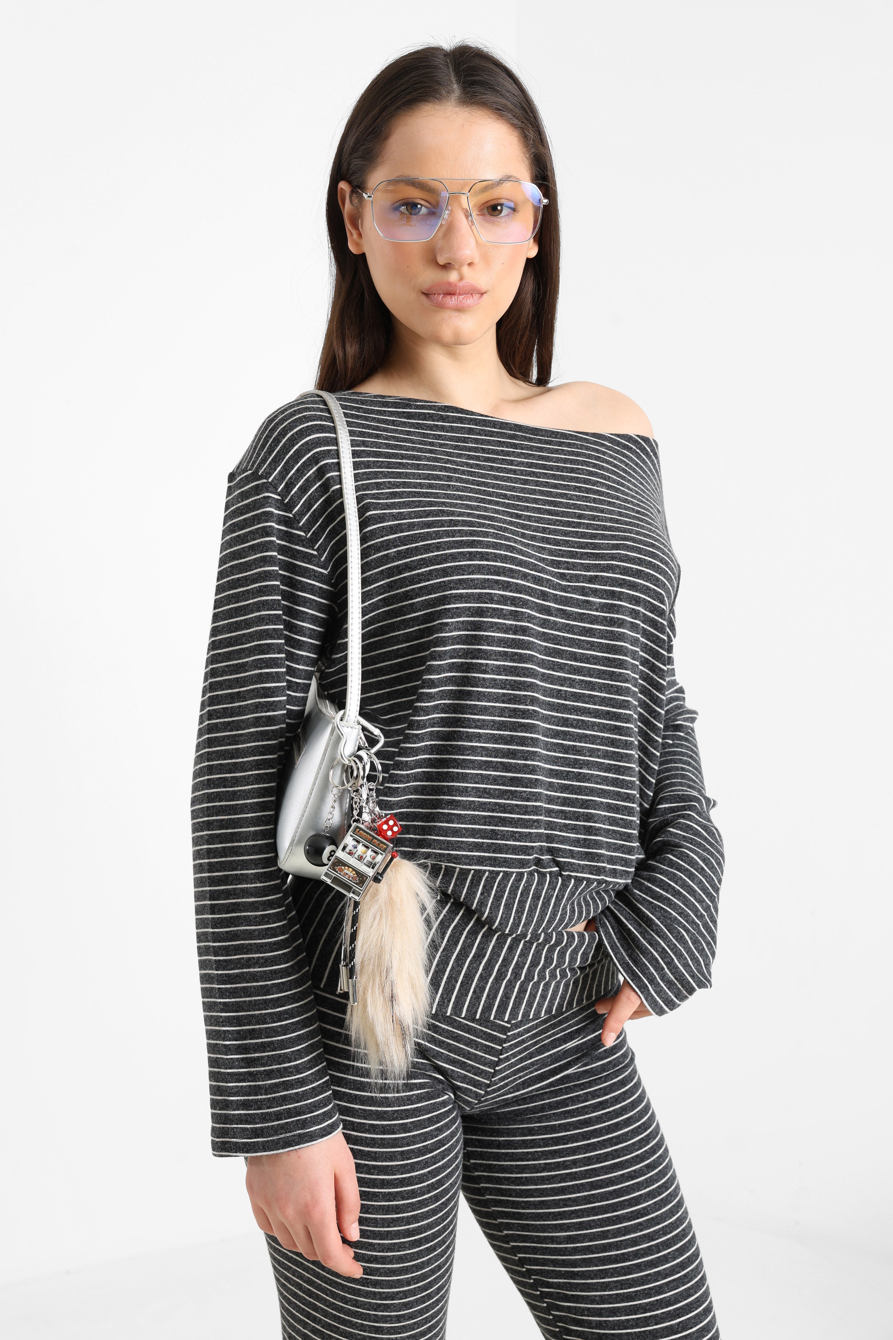 Langarmshirt - Dunkelgrau