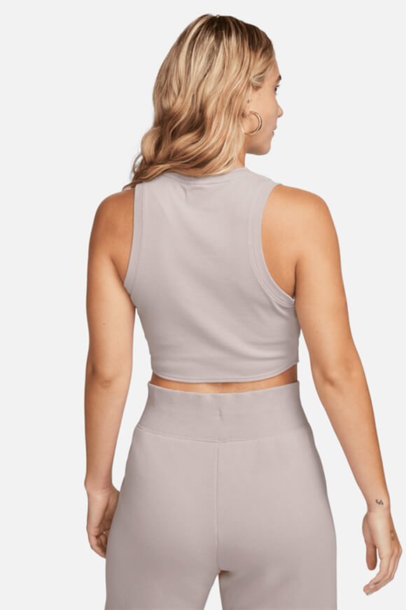 Sportswear Chill Knit Geripptes Crop Tanktop - Platinum Violet + Sail