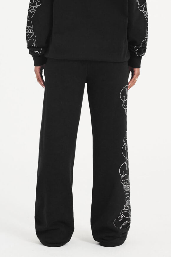 Pantalon sweat Crystal Skull - Noir
