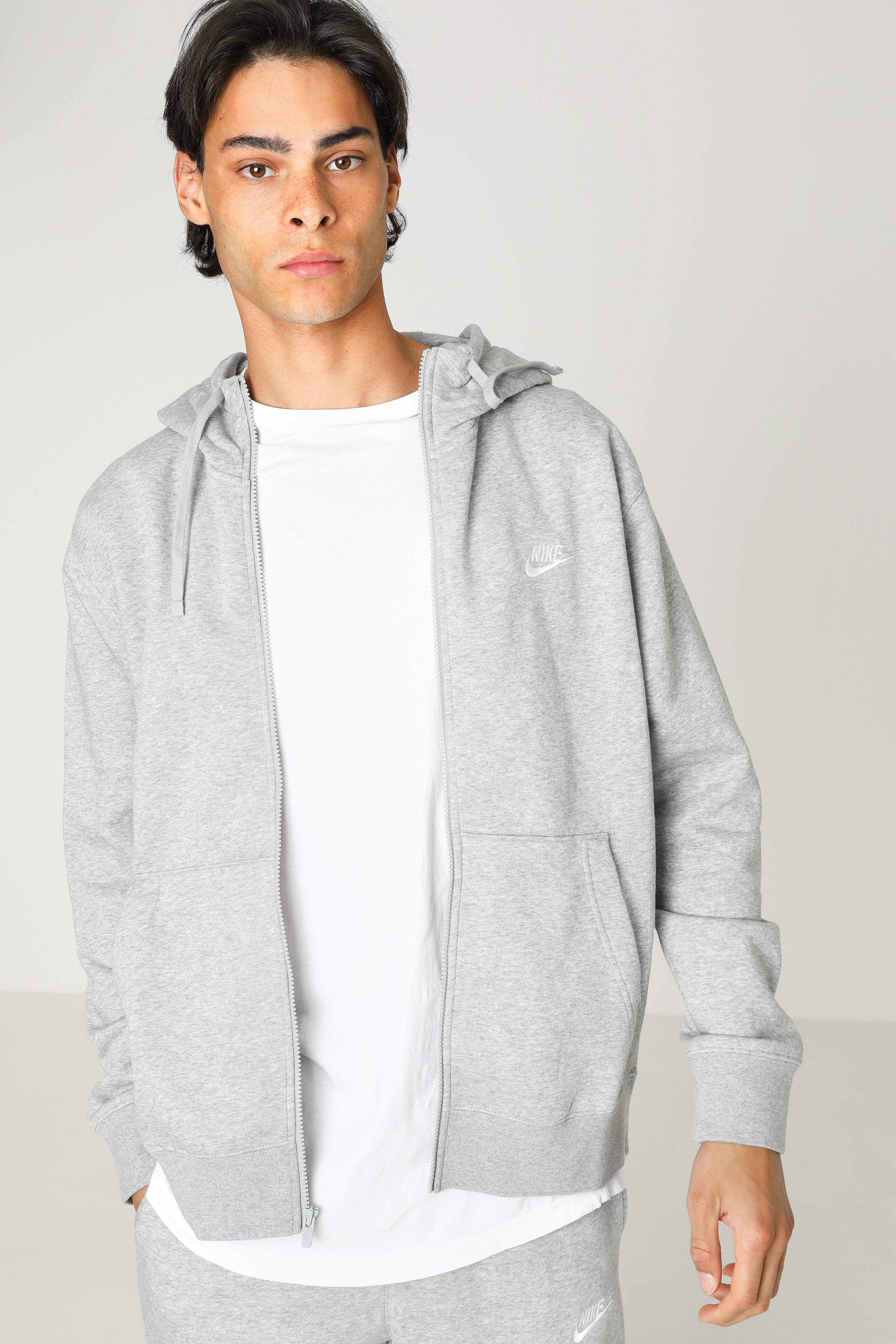 Sportswear Club Kapuzensweatjacke - Grey Heather
