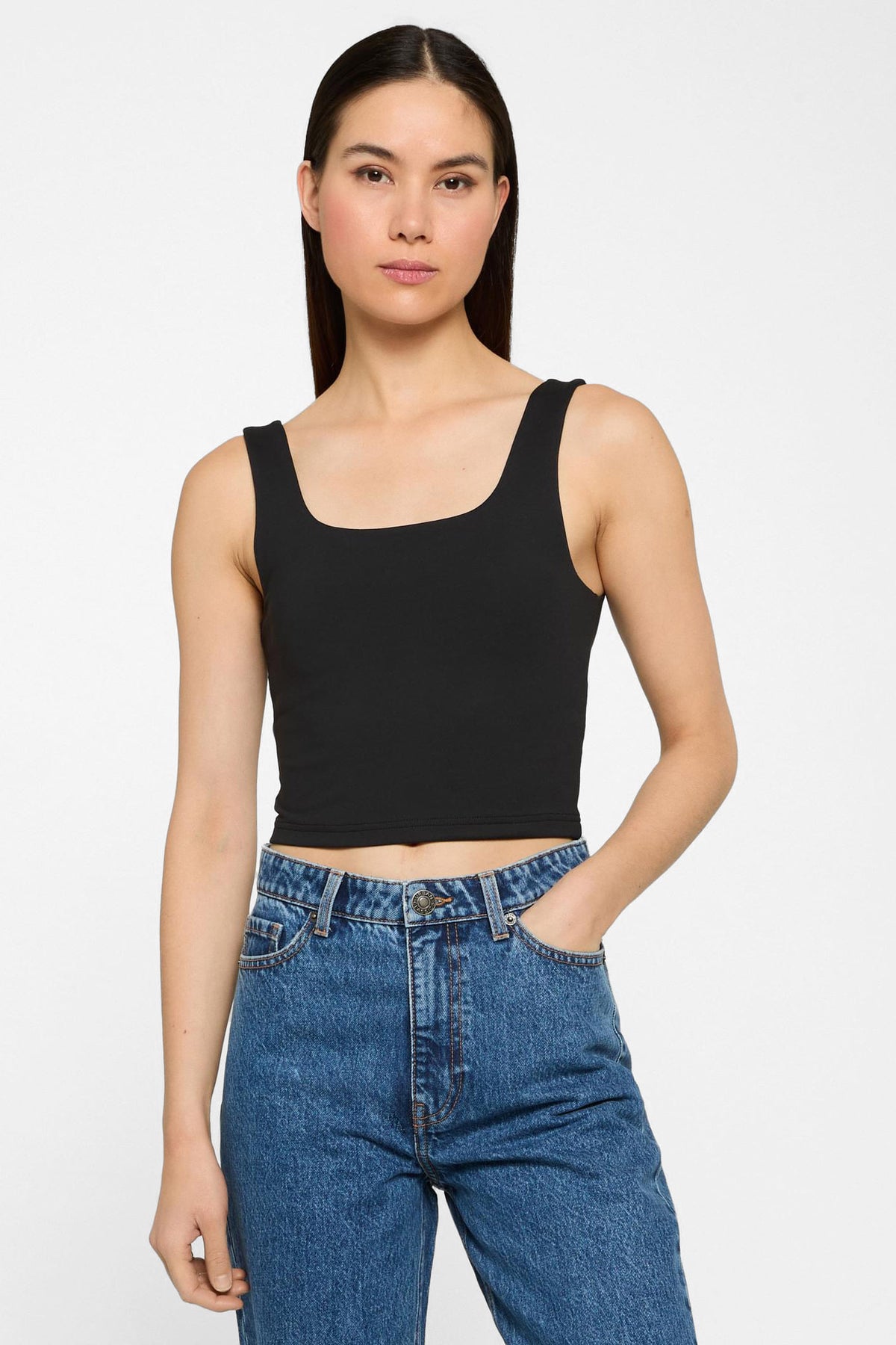 Top corto - Black