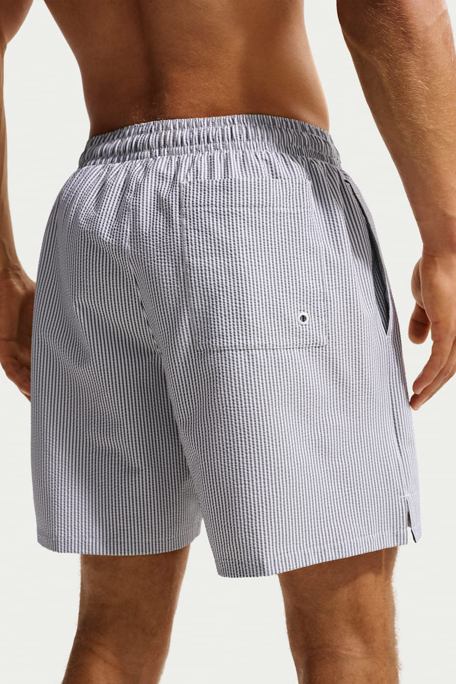 Seersucker Badeshorts - Black