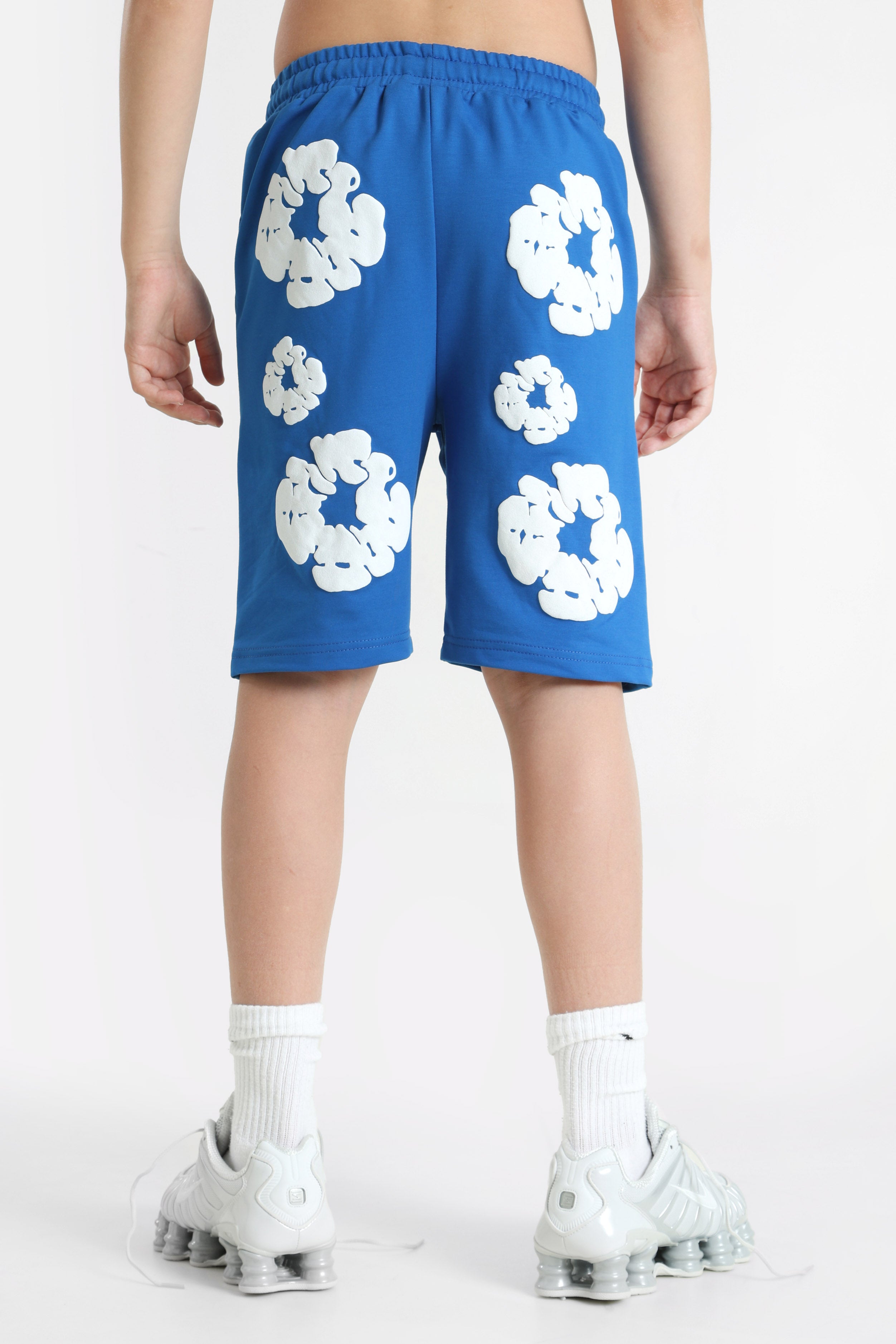 Short en sweat - Royal + White