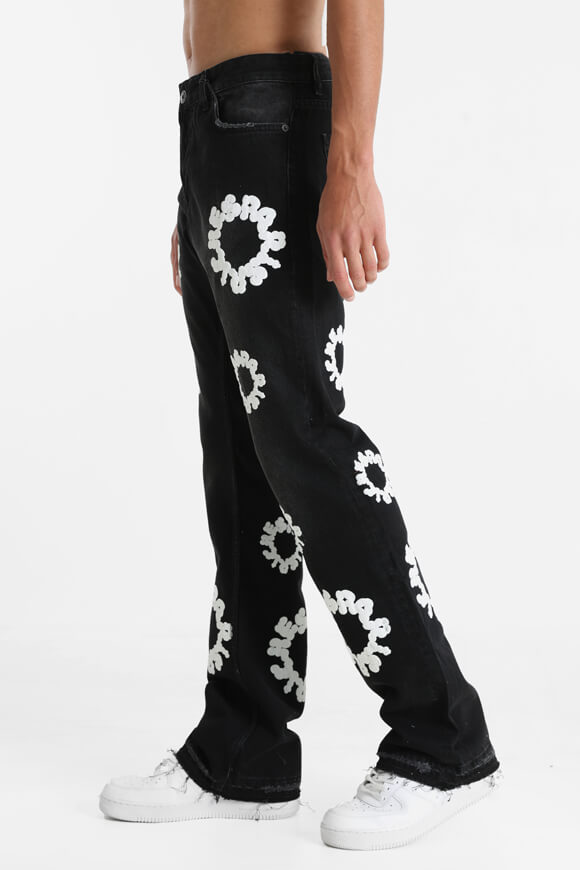 Bootcut jeans - Black denim