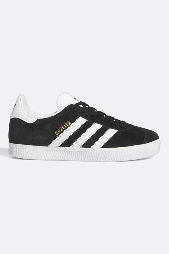 Gazelle Kids Sneaker - Core Black + Footwear White + Gold Metallic