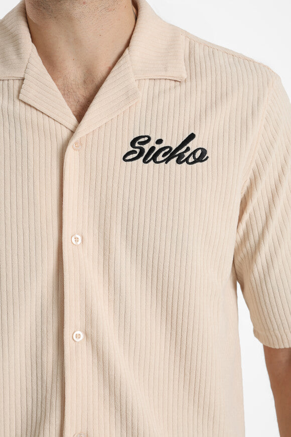 Strukturiertes Hemd - Beige