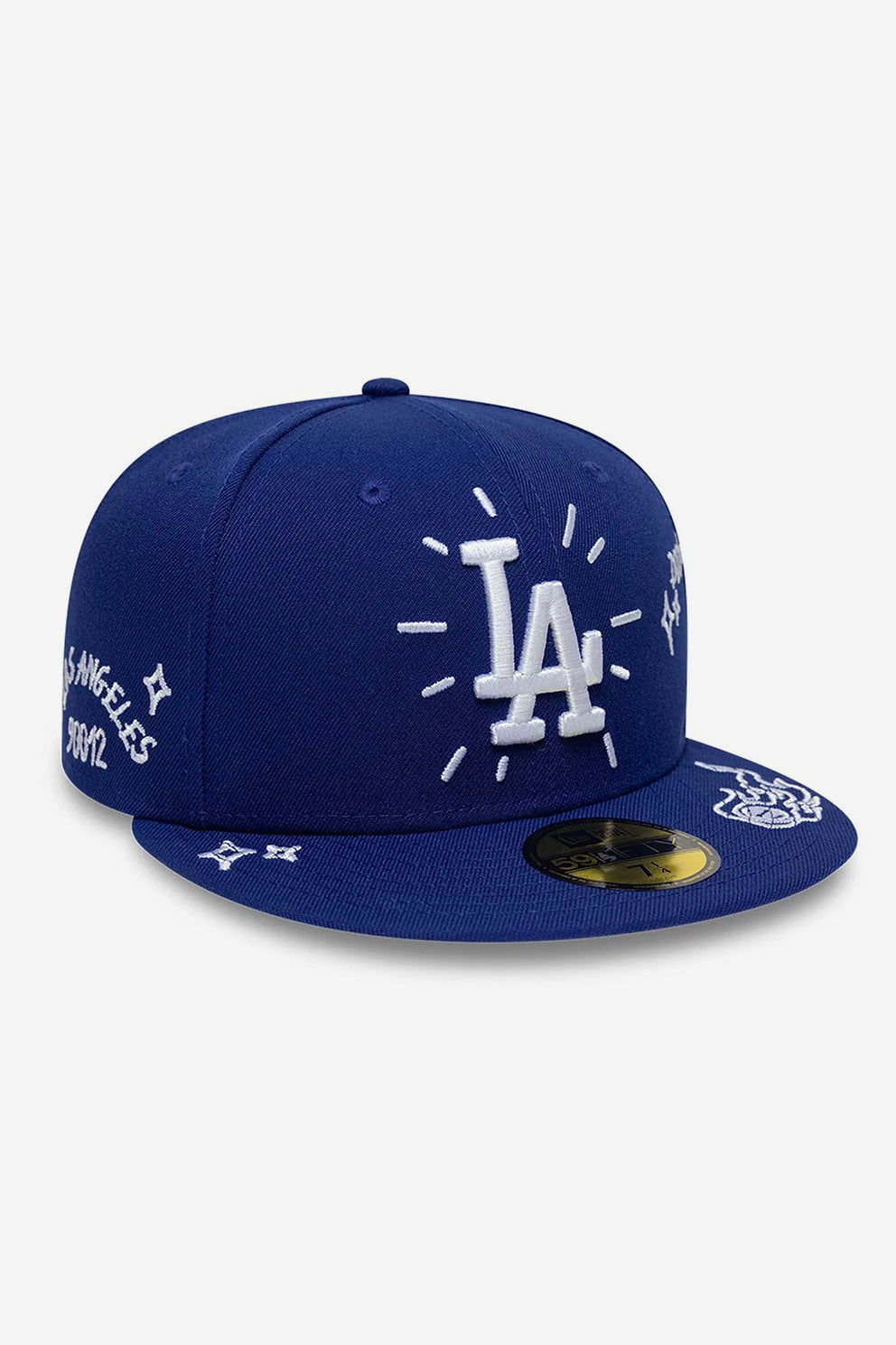 59fifty cap - Royal + White