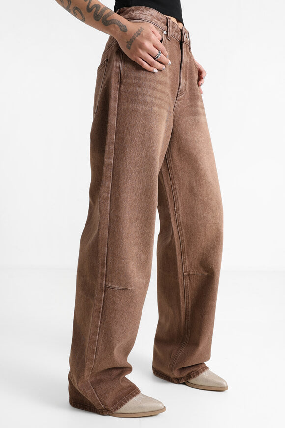 Baggy Fit Jeans - Braun