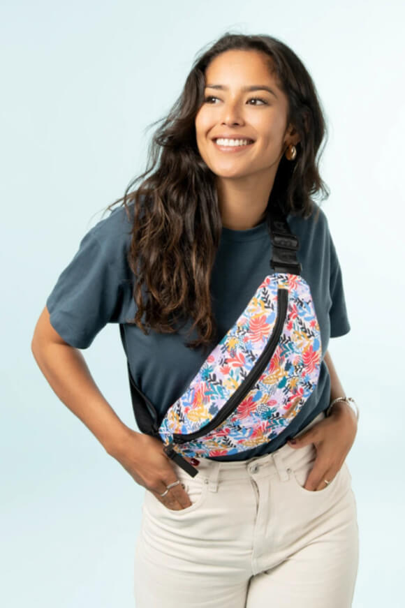 Rennes Wendbare Bauch / Umhängetasche - Silver