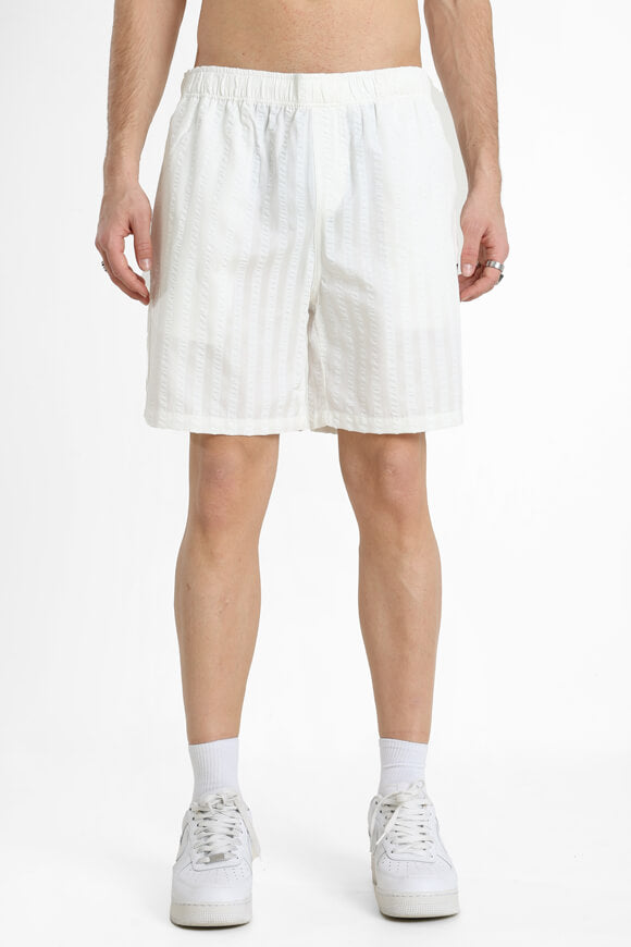 Short en tissu structuré - Ecru