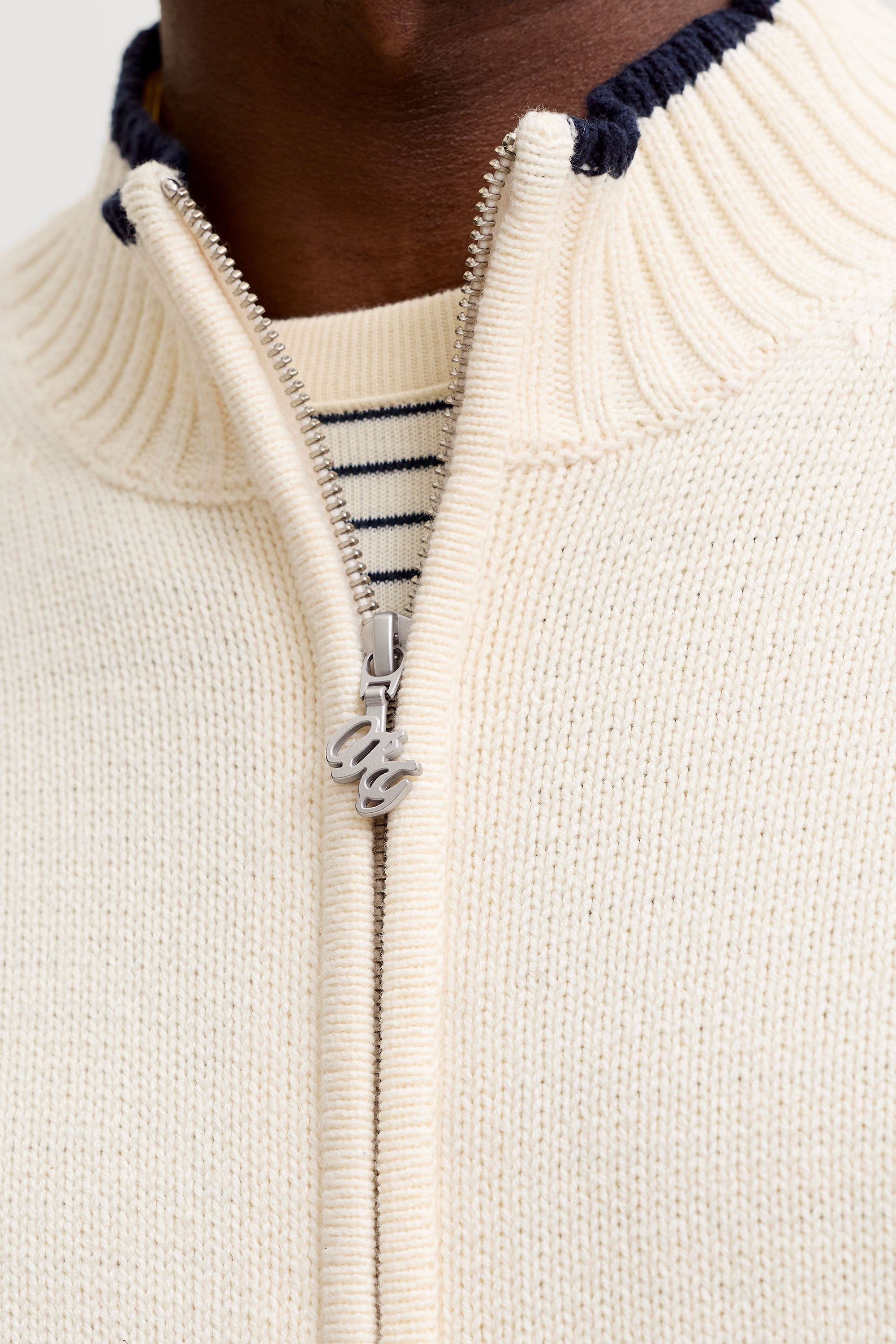 JORFREDERIKSBERG giacca in maglia - Sea Salt