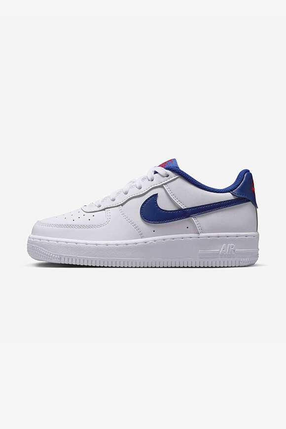 Air Force 1 Sneaker - White + Deep Royal Blue