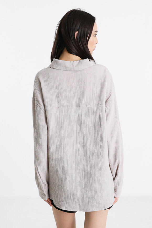 Chemise oversize en mousseline - Stone