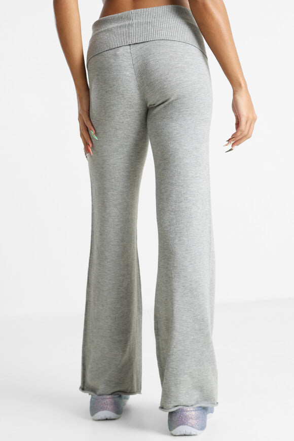 Strickhose - Grau meliert