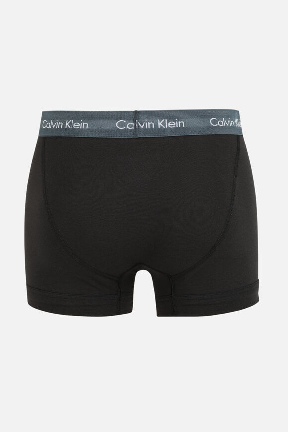 Lot de trois boxers - Noir + Blanc + Bleu + Dusty