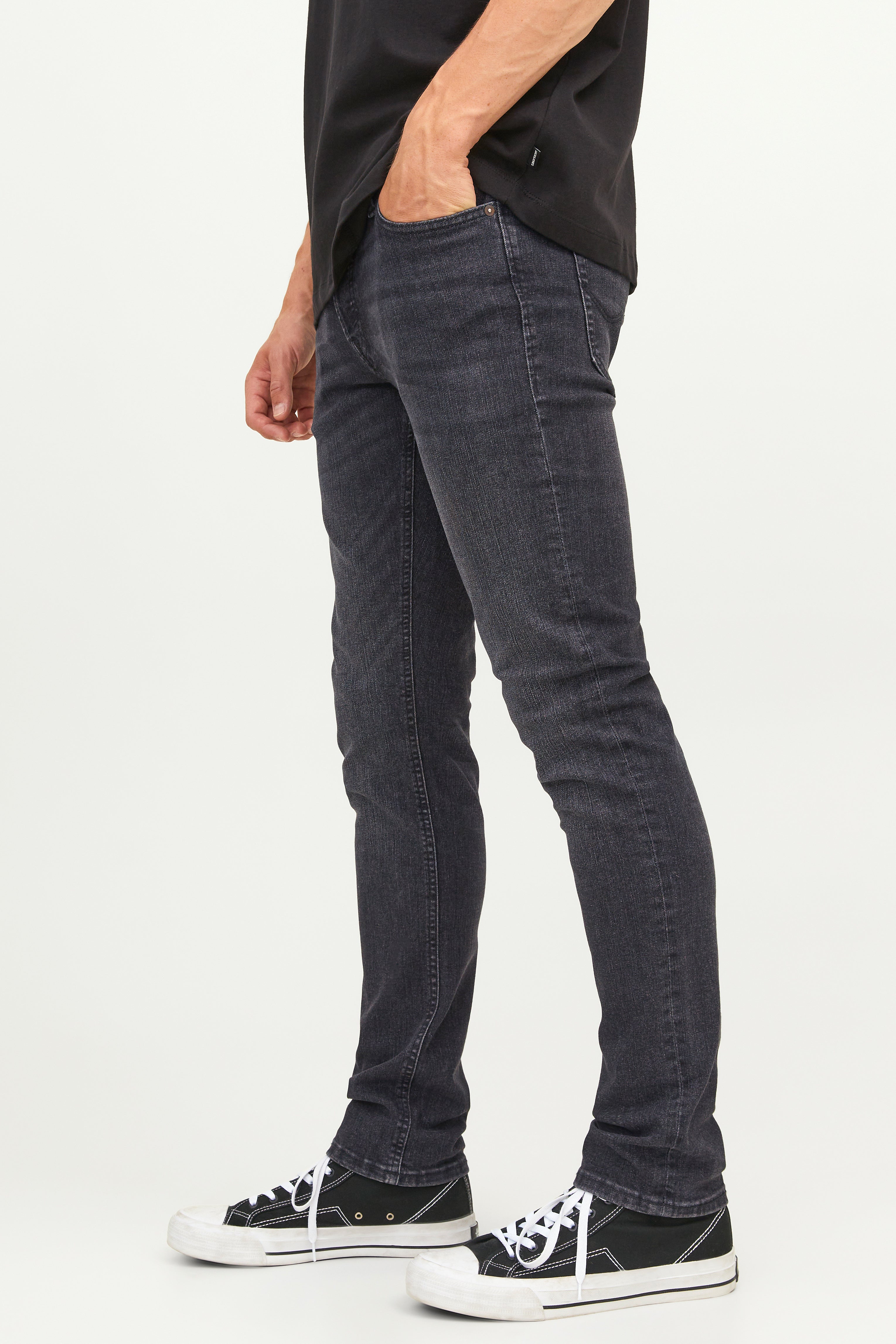 JJIGLENN JJORIGINAL Slim Fit Jeans L32 - Black Denim