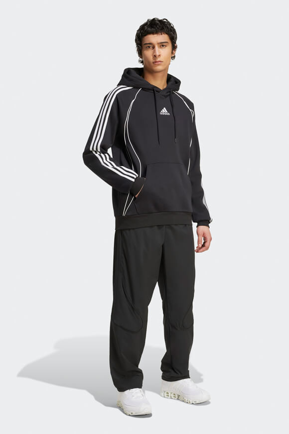 Teamgeist Kapuzensweatshirt - Black + White