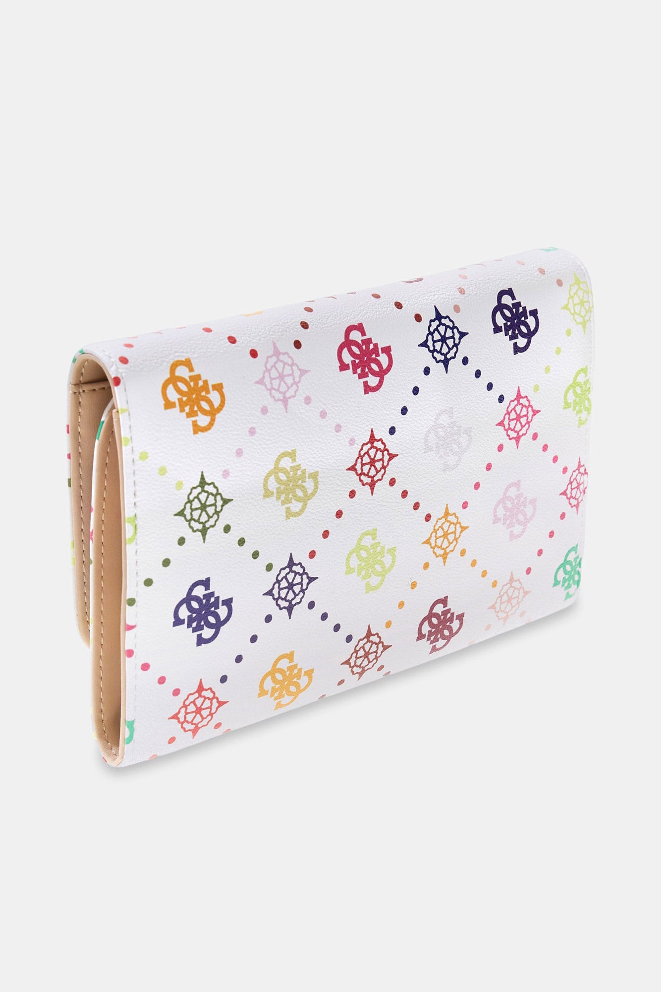 Silia Portemonnaie / Clutch - White + Multicolor