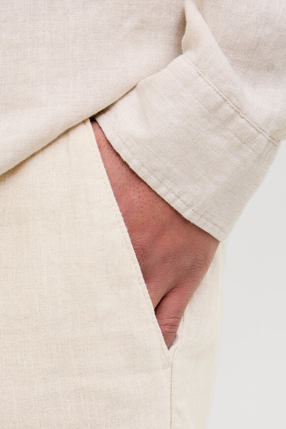 Lawrence chino linen trousers - Silver Lining