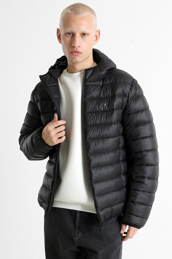 Gesteppte Jacke - Schwarz