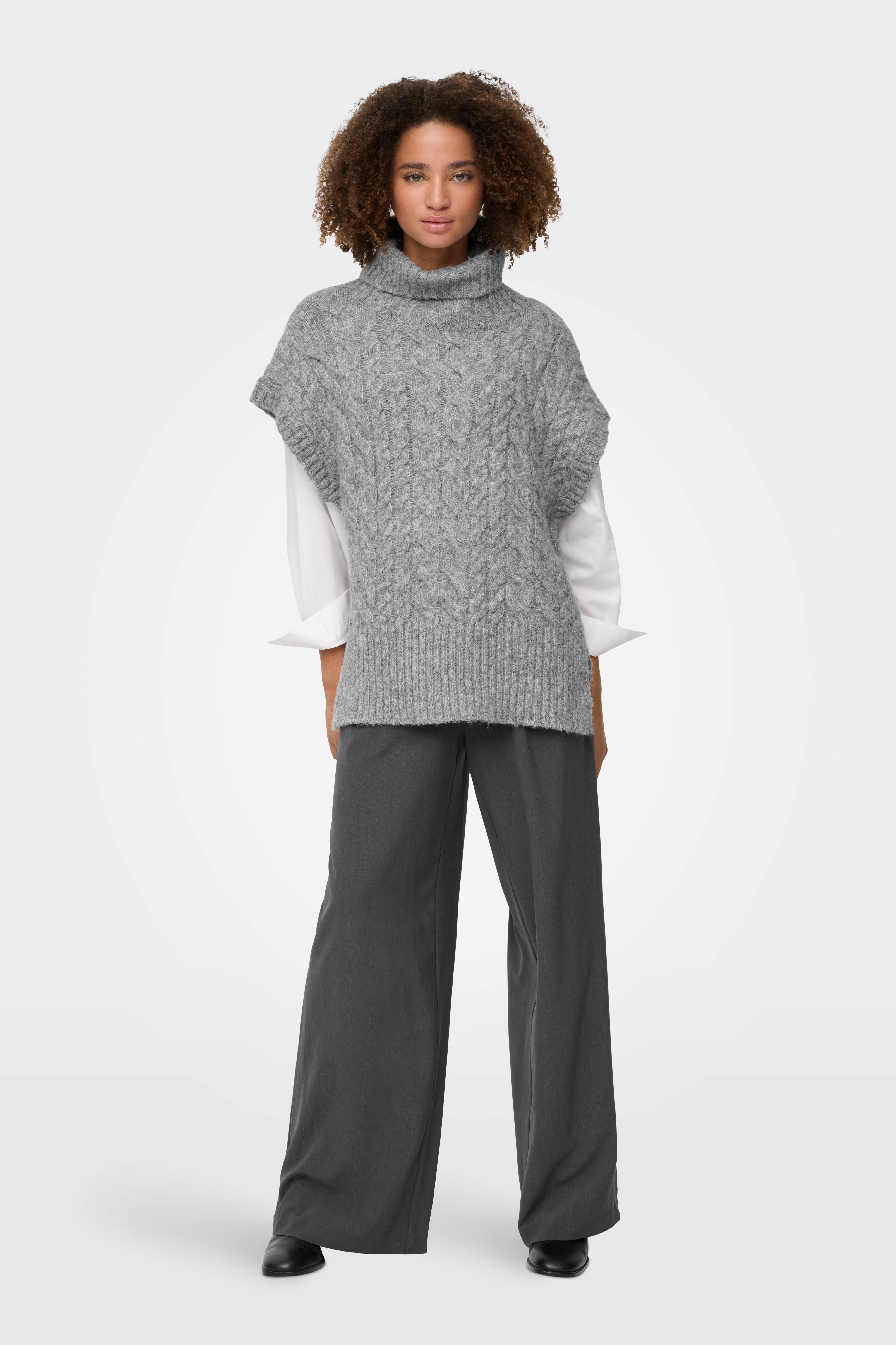 ONLIDA - Maglione in maglia grigio chiaro melange