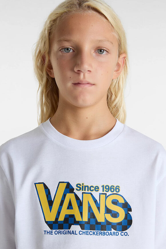 Checker Drop T-Shirt - White