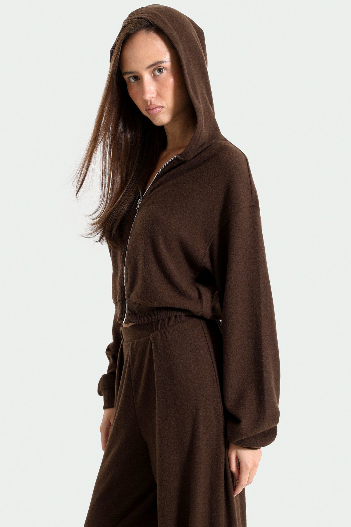 ONLAVELINE jaquette courte en tricot - Coffee Bean Melange