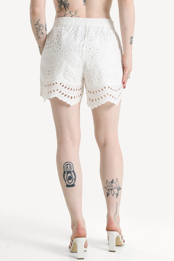 Pantaloncini in tessuto ONLKIM con motivo a buchi - Cloud Dancer