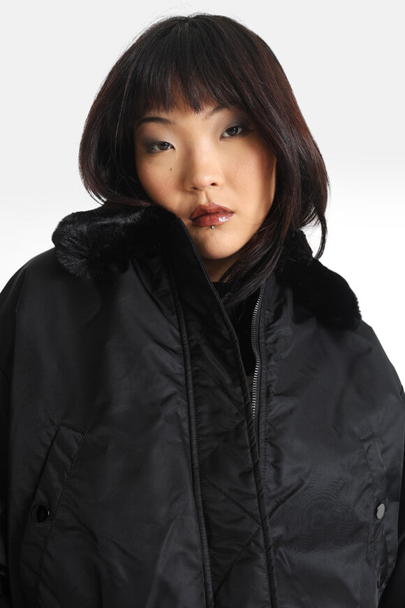 Short bomber jacket - Black