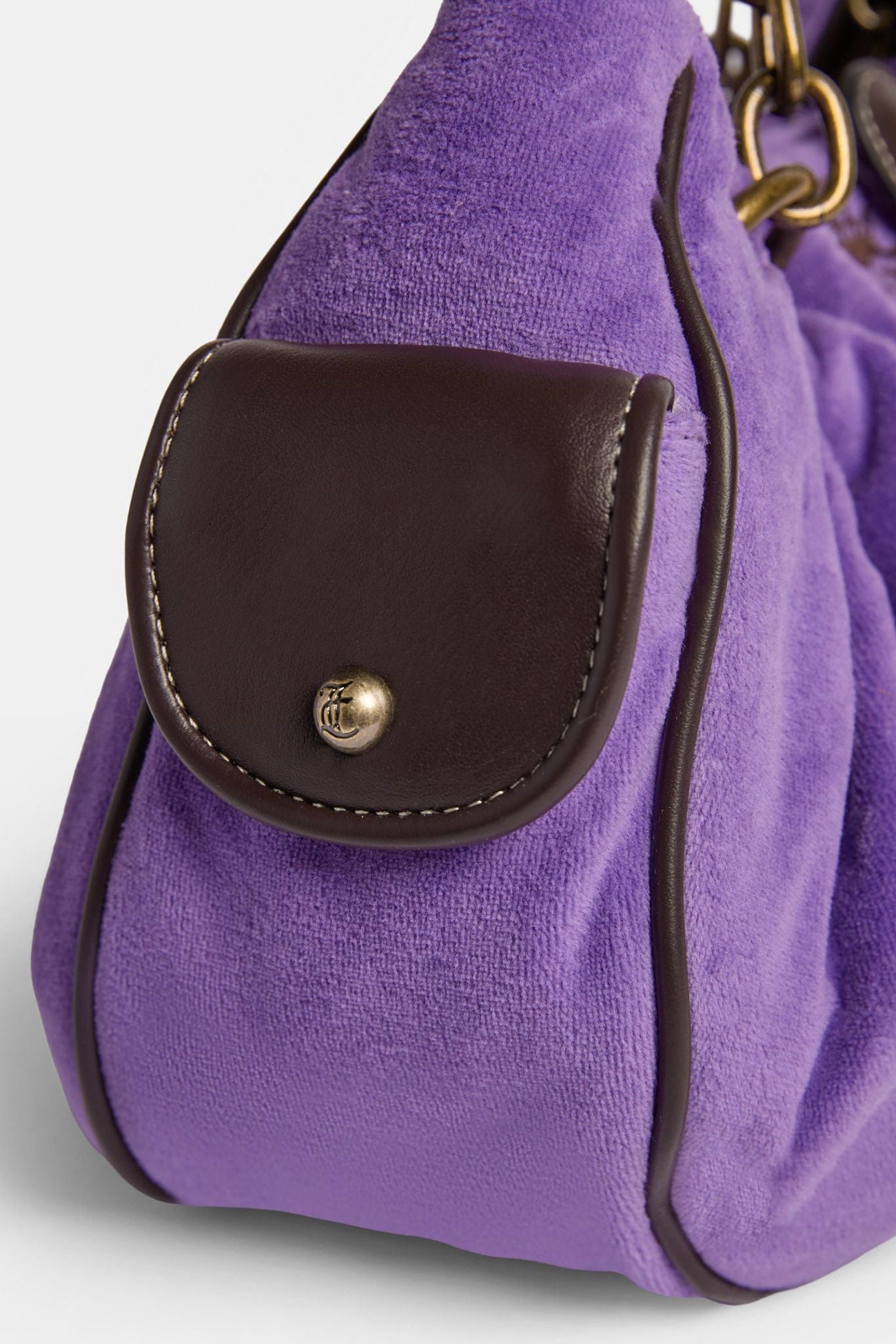 Samt Handtasche - Ultraviolet