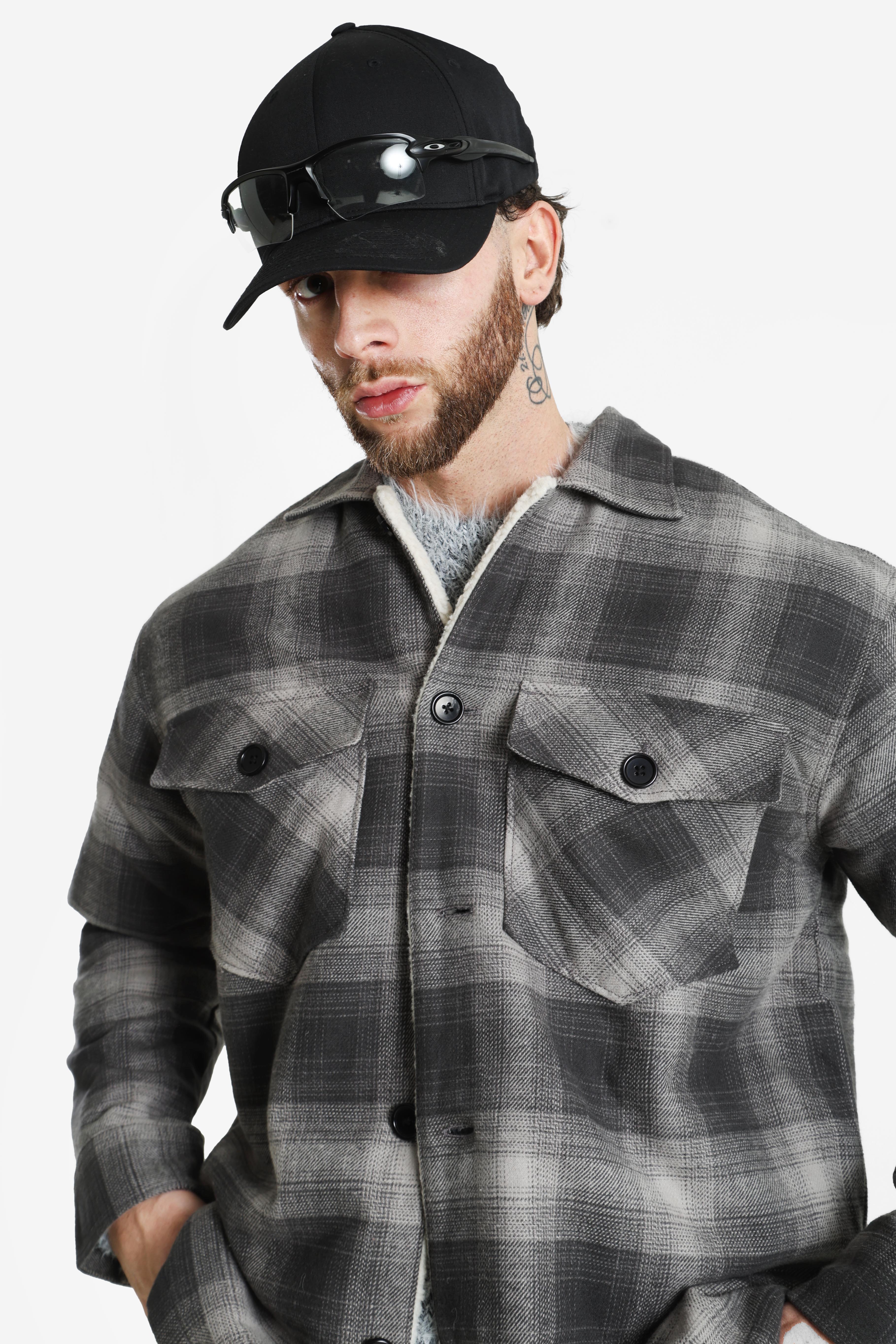 JPRBLURAYLE Maglia over foderata - Cenere vulcanica