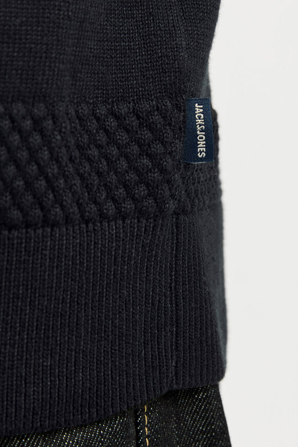 JPRBLUNOAH pull en tricot structuré  - Black Beauty