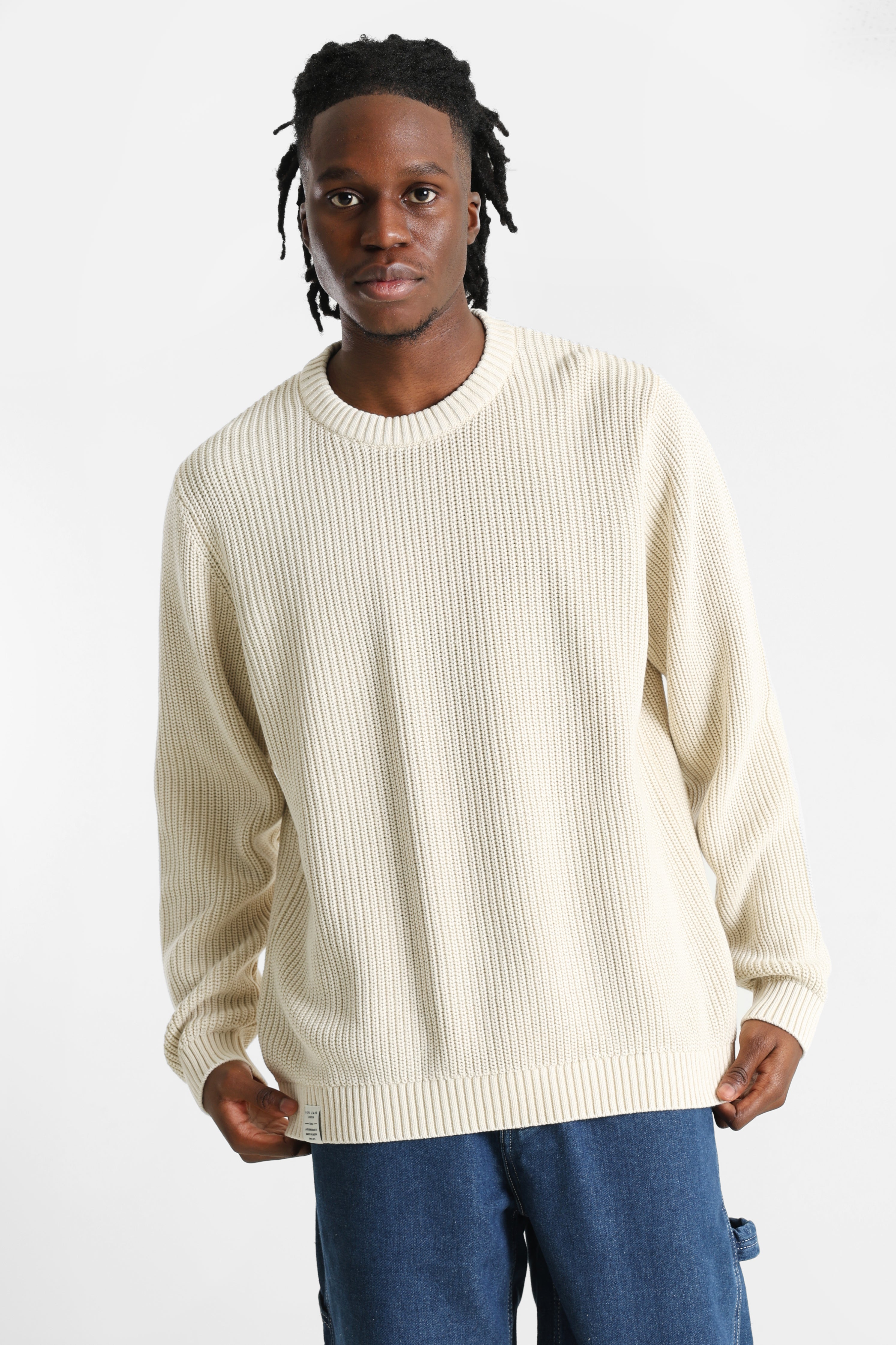 Parker Strickpullover - Base Beige