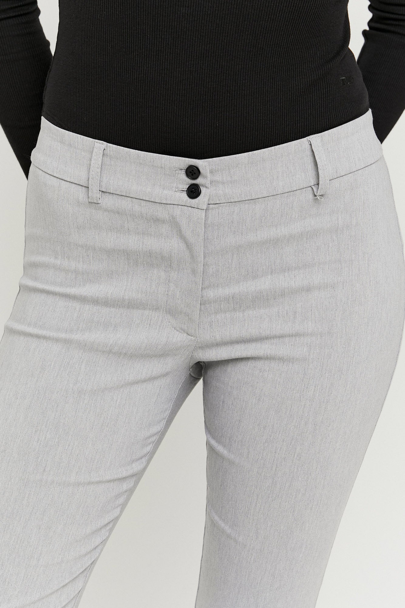 Pantaloni svasati - Grigio chiaro