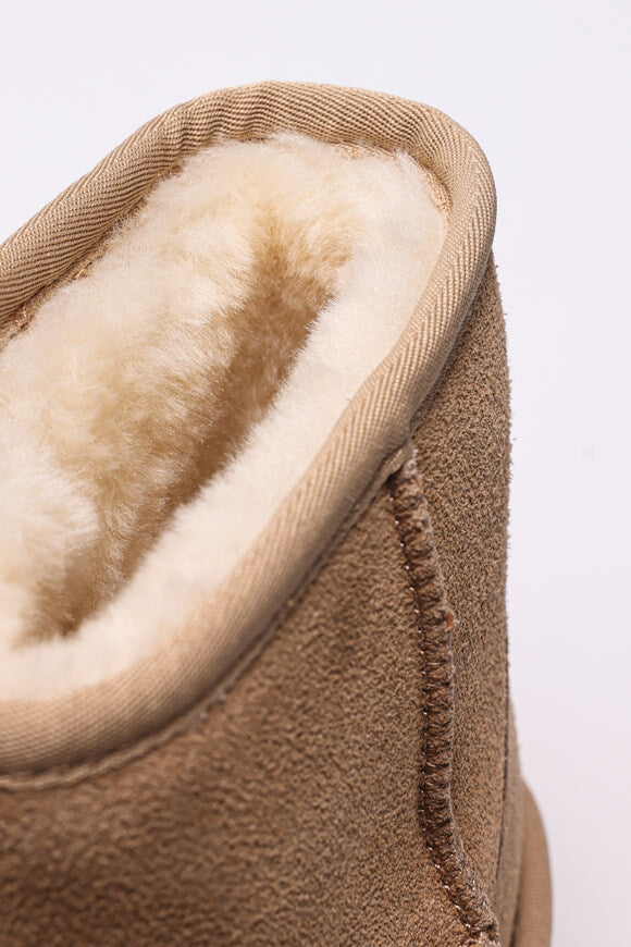 Stivaletto con plateau foderato - Cappuccino