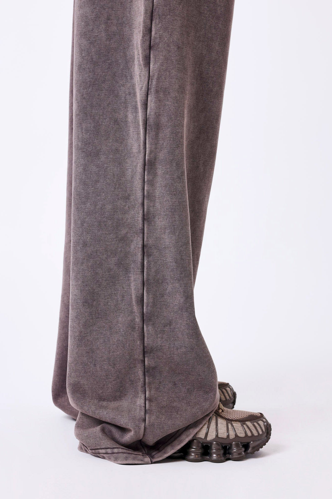 Pantaloni in felpa - Marrone lavato