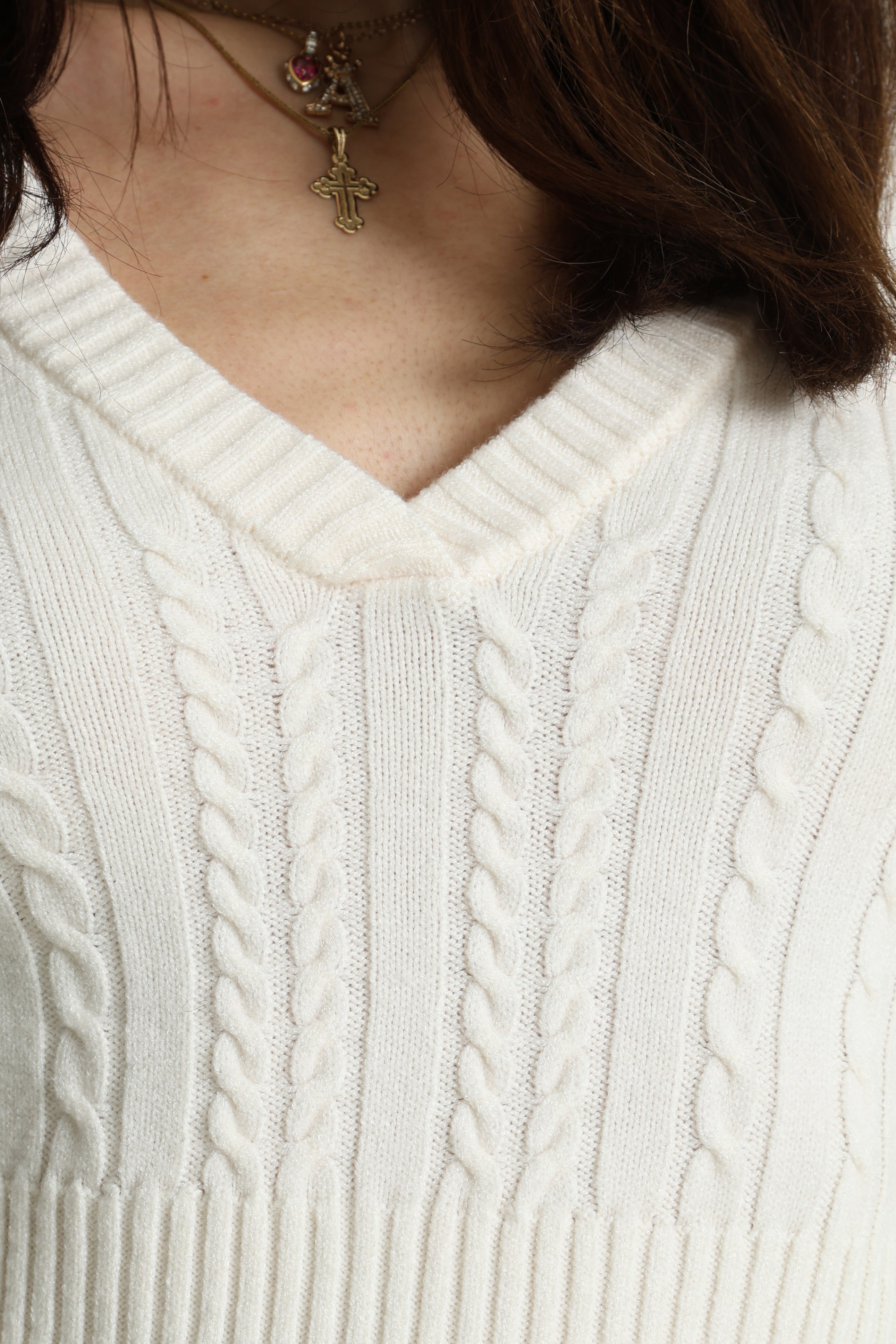 Knitted sweater - Offwhite