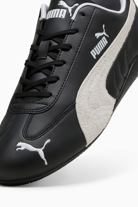 Speedcat Leather Sneaker - Black + White