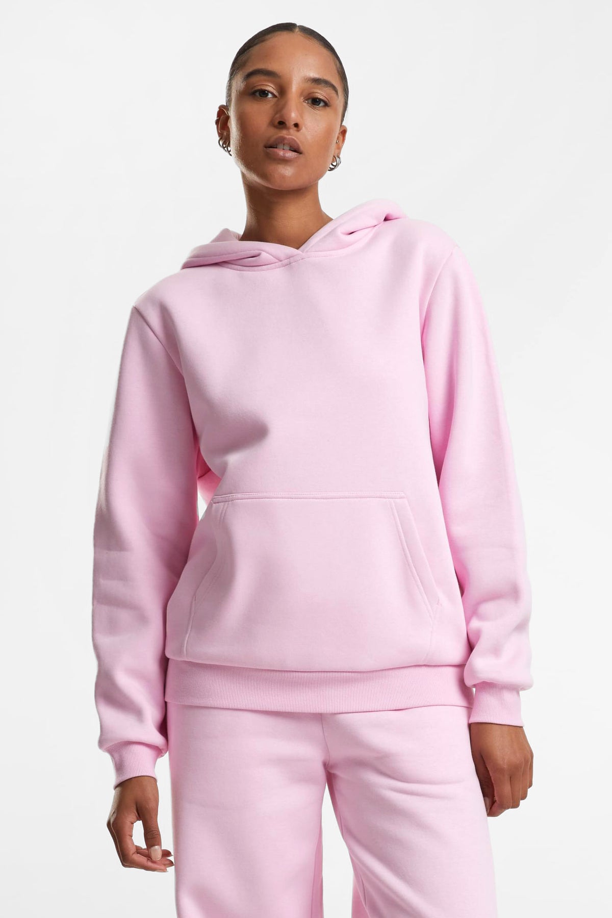 Fluffly Kapuzensweatshirt - Softpink