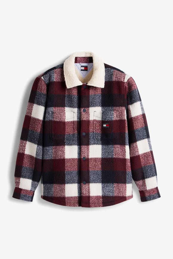 Gefüttertes Overshirt - Dark Night Navy + Buffalo Check