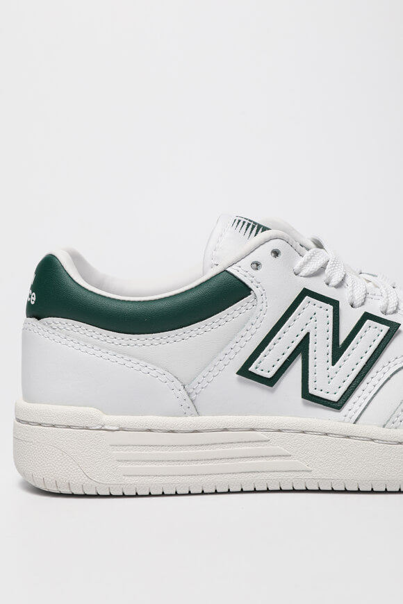 BB480 Sneaker - Weiss + Dunkelgrün