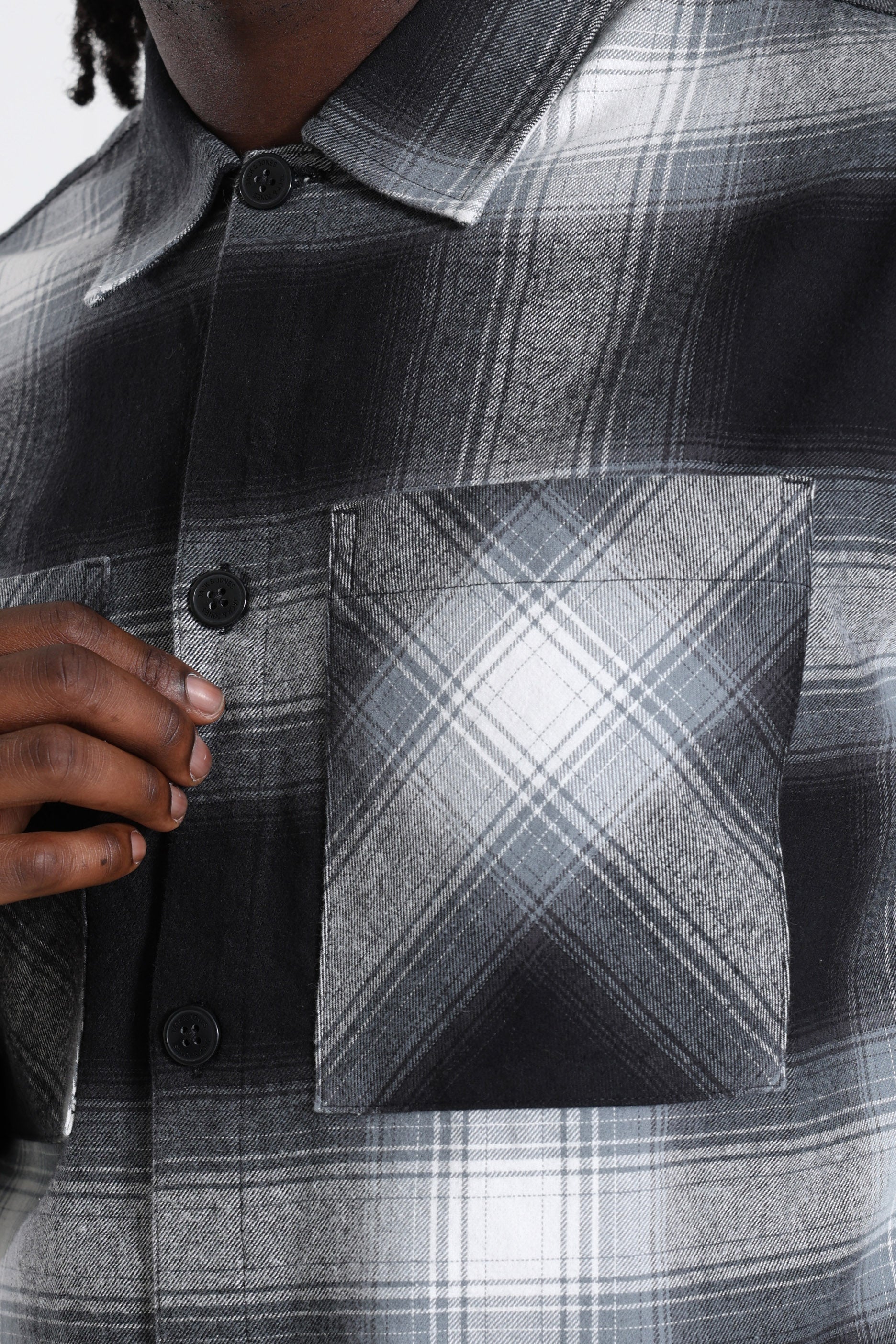 JJEJACKSON camicia a quadri - Asphalt