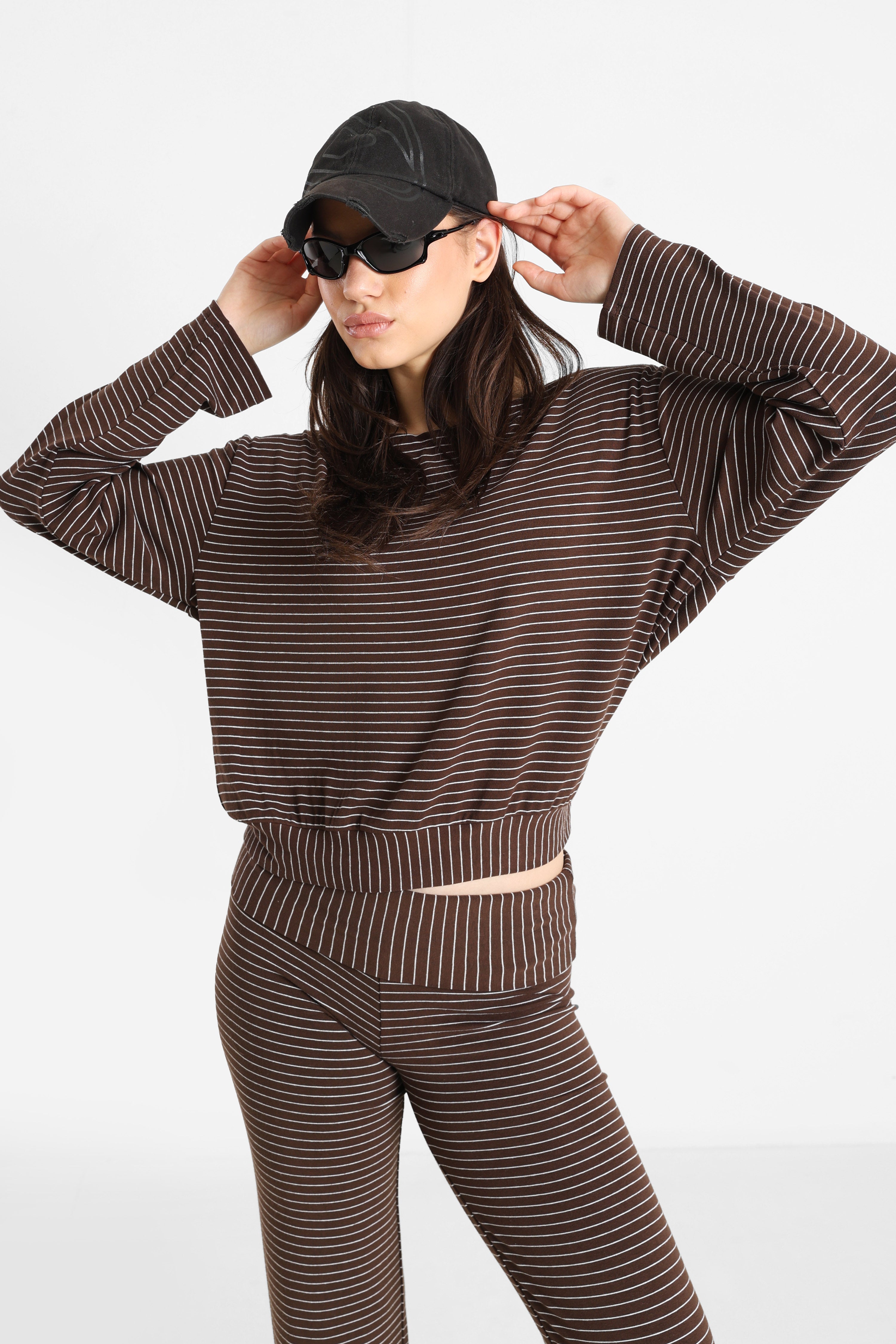 Langarmshirt - Braun