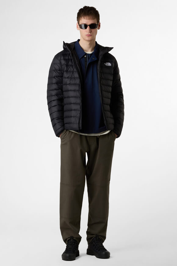 Leichte gesteppte Daunenjacke - Black