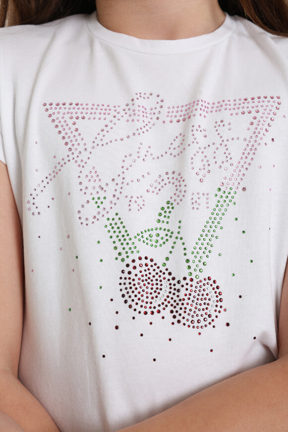 Maglietta con crop - Bianco puro