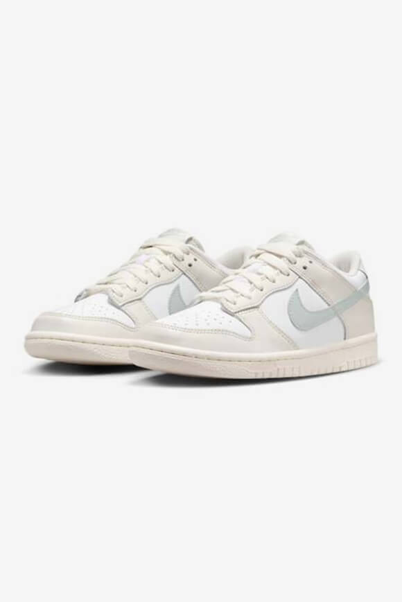 Dunk Sneaker - White + Light Silver