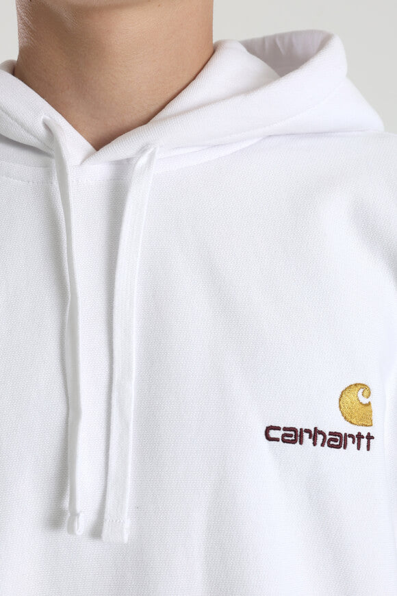 American Script Oversize Kapuzensweatshirt - White